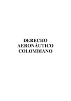 Derecho Aeronáutico colombiano